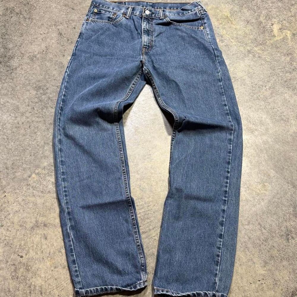 Levi-s Men's Blue and Navy‎ Jeans